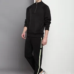 calvin klein jeans Calvin Klein Mock Collar Half Zipper Pullover Sweatshirt image 2