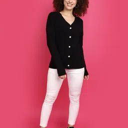 V-Mart V-Neck Front Open Sweatshirt image 5