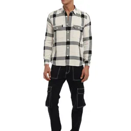 Banana Club Classic Slim Fit Tartan Checked Cotton Casual Shirt image 5