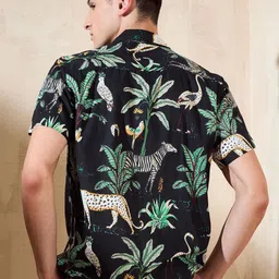 DENNISON Smart Printed Opaque Casual Shirt image 2