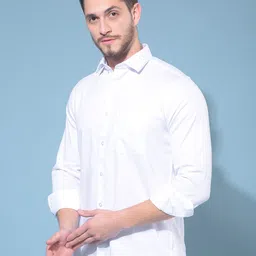 Crimsoune Club Classic Spread Collar Slim Fit Cotton Casual Shirt image 3