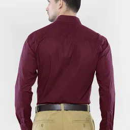 ASCIIBLUES Spread Collar Pin Tucks Detail Cotton Tuxedo Shirt image 5