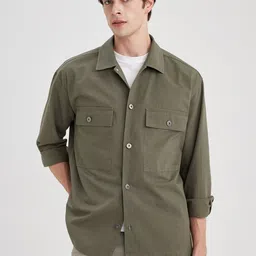 DeFacto Pure Cotton Casual Shacket image 5