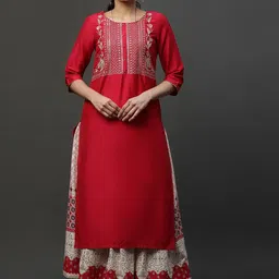 AURELIA Ethnic Motifs Printed Flared Maxi Skirt image 4