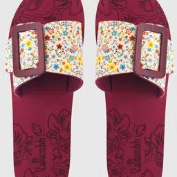 Rasambh Women Comfortable Stylish and Trending Colorful Printed Flip Flop slider Women Slides image 2