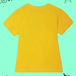 BAESD Girls Pack Of 2 Round Neck Short Sleeves Regular Fit Cotton T-shirt image 4