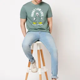 Wear Your Opinion Men Printed Raw Edge T-shirt image 2