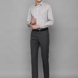 Louis Philippe Men Gingham Checks Formal Cotton Shirt image 4