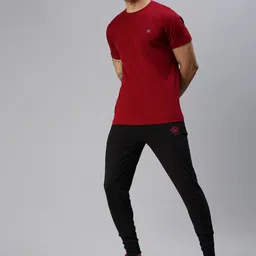ONN Men Maroon Raw Edge Cotton T-shirt-picture-19