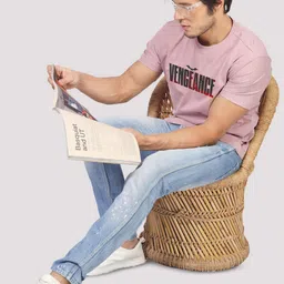 Greylongg Men Typography Printed Round Neck T-shirt image 5