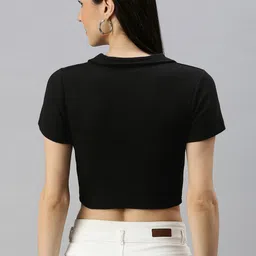 AAHWAN Black Crop Top image 3