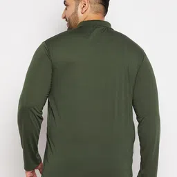 Adobe Men Plus Size Cotton Solid Polo Collar T-shirt image 4