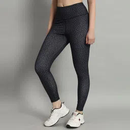 adrenex by flipkart Solid Women Black Tights image 3