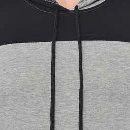 mack jonney VIMAL JONNEY Men Set Of 2 Grey Solid Hood T-shirt image 5