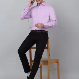 Cantabil Men Solid Opaque Formal Shirt image 5