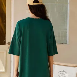 Christy World Pack Of 2 Printed Oversized Cotton T-shirts image 5