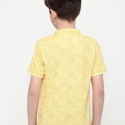 Octave Boys Mandarin Collar Floral Printed T-shirt image 5