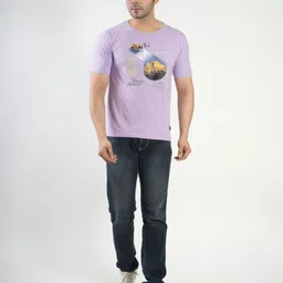 Polo Plus Men Typography Printed Bio Finish Applique T-shirt image 5