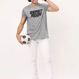 Leotude Typography Printed Round Neck T-shirt image 5