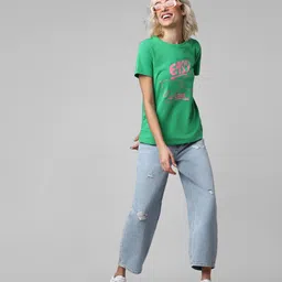 ONLY Women Onleasy Song Ss Jrs Printed Cotton T-shirt-image-20