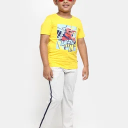 V-Mart Boys Motu Patlu Printed Cotton T-Shirt image 4