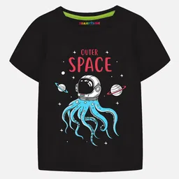 YK X Trampoline Boys 3 Printed Extended Sleeves Applique T-shirt image 4