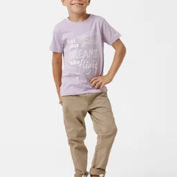 KATE & OSCAR Boys Typography Printed Pure Cotton T-shirt image 5