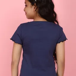 V-Mart Girls Round Neck Rib T-Shir image 5