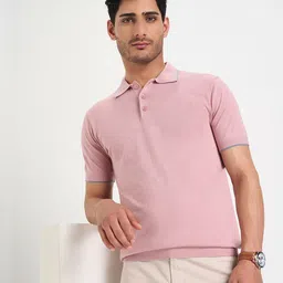 Peregrine by Pantaloons Men Polo Collar Pockets Slim Fit T-shirt image 4