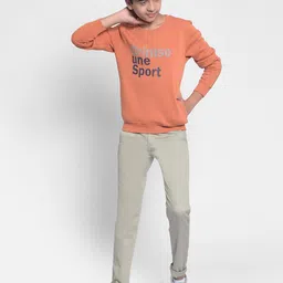 Crimsoune Club Boys Typography Printed Sweatshirt image 3