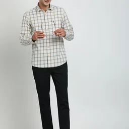 Turtle Relaxed Slim Fit Windowpane Checks Pure Cotton Casual Shirt image 2