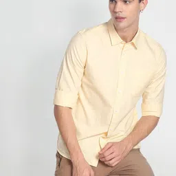 Flying Machine Men Slim Fit Cotton Casual Shirt image 1