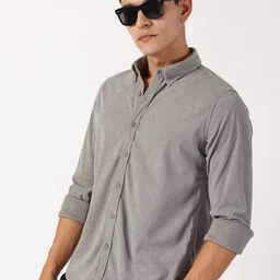 Thomas Scott Men Premium Button-Down Collar Textured Cotton Casual Shirt image 3