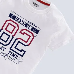 BAESD Boys Pack Of 5 Typography Printed Cotton T Shirts image 2