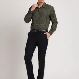 Turtle Standard Slim Fit Floral Printed Spread Collar Pure Cotton Formal Shirt image 3