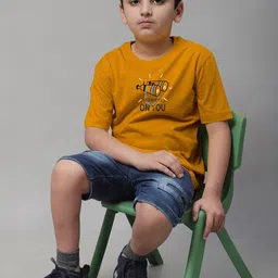 Friskers Boys Typography Printed Pure Cotton T-shirt image 5