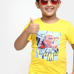 V-Mart Boys Motu Patlu Printed Cotton T-Shirt image 3