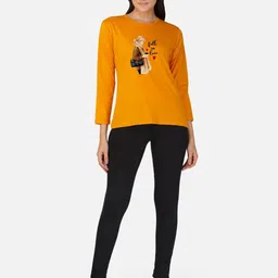 CHOZI Pack Of 2 Graphic Printed Cotton T-shirt image 2