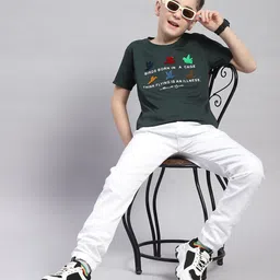 Monte Carlo Boys Typography Printed Casual Round Neck T-shirt image 5