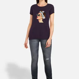 CHOZI Pack Of 2 Graphic Printed Cotton T-shirt image 5