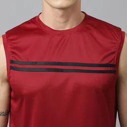 ATICX Pack Of 3 Slim Fit FlexDRY Sleeveless T-shirts image 3