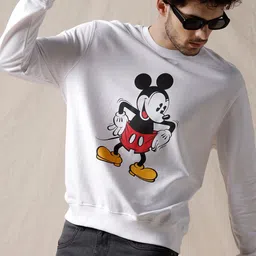 WROGN Mickey Mouse Printed Cotton Pullover image 5