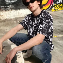 URA STREET Men All over Printed Oversized T Shirt-picture-23