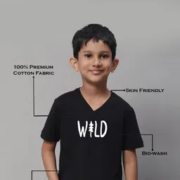 Friskers Boys Typography Printed Bio Wash Pure Cotton T-shirt image 2