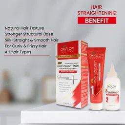 oxyglow Professional Salon Hair Straightener with NeutralisingCream image 2