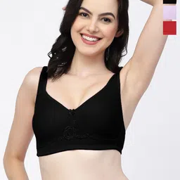 College Girl Pack Of 3 Full Coverage Non Padded T-shirt Bra With All Day Comfort image 1