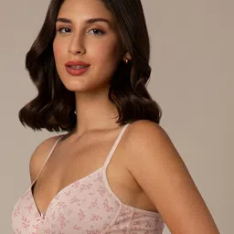 Amante Floral Printed Full Coverage Lightly Padded T-shirt Bra- All Day Comfort image 4