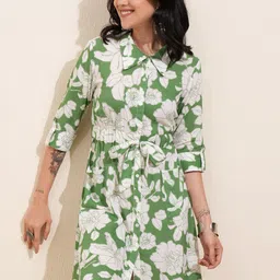 Vishudh Floral Print Shirt Dress-picture-41