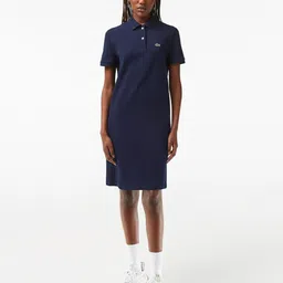 Lacoste Shirt Collar Short Sleeve T-shirt Dress-picture-37