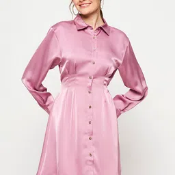 Madame Cuffed Sleeves Shirt Dress-picture-41